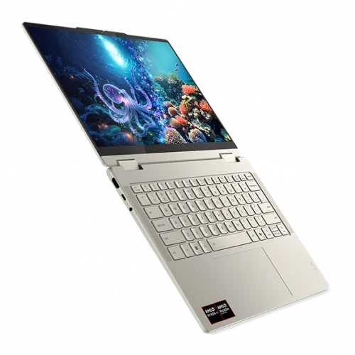 Pc portable Lenovo Yoga 7 2-in-1 Gen 10 (AMD Ryzen™ AI 5 340/16Go/512Go SSD/14\'\'/OLED/Convertible/Tactile) - Seashell Image 4