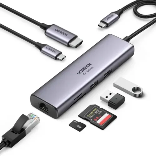 Ugreen Adaptateur USB-C Multiport 7 en 1 (HDMI 4K) Image 1
