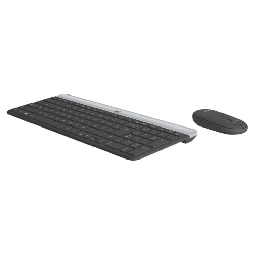 Ensemble clavier et souris sans fil Logitech ultra-fin MK470 - noir Image 1