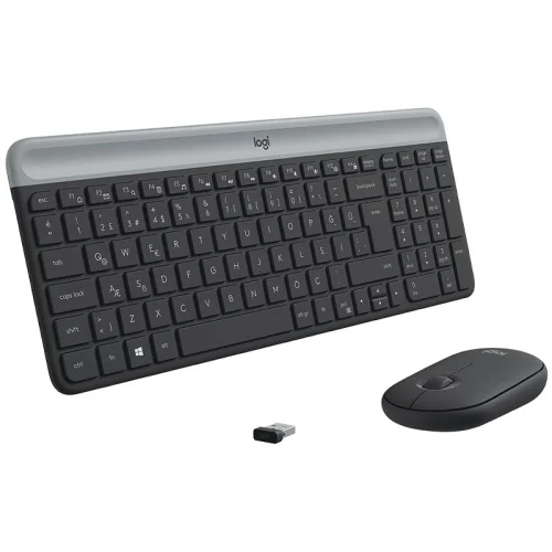 Ensemble clavier et souris sans fil Logitech ultra-fin MK470 - noir Image 2