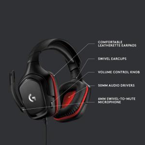 Logitech G332 Casque Gaming Filaire - Noir Image 2