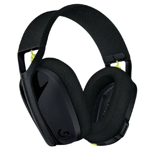 Logitech casque gaming sans fil G435 - Noir et Jaune fluo Image 1