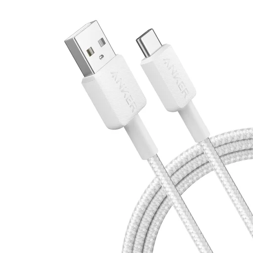 Anker 322 Câble USB-A vers USB-C (3ft Tressé) - Blanc Image 1