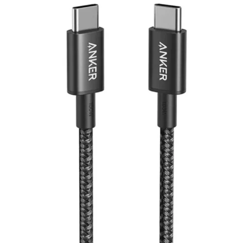 Anker 333 Câble USB-C vers USB-C 100W (3 Ft, tressés) - Noir
 Image 1