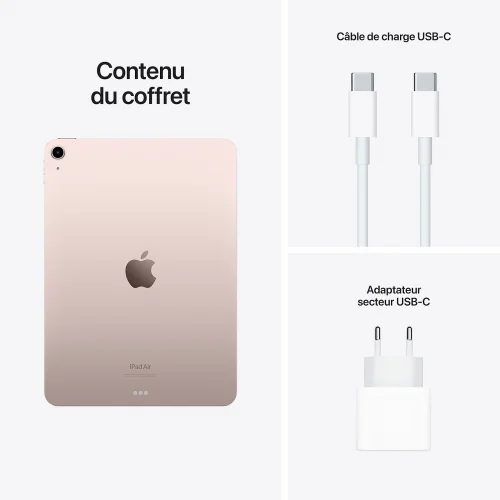 Apple iPad Air (256Go/WiFi) - Rose (5ᵉ génération) Image 1