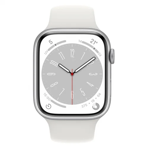 Apple Watch Series 8 Boîtier en Aluminium (41 MM/GPS-Cellular) - Bracelet sport / Argent Image 1