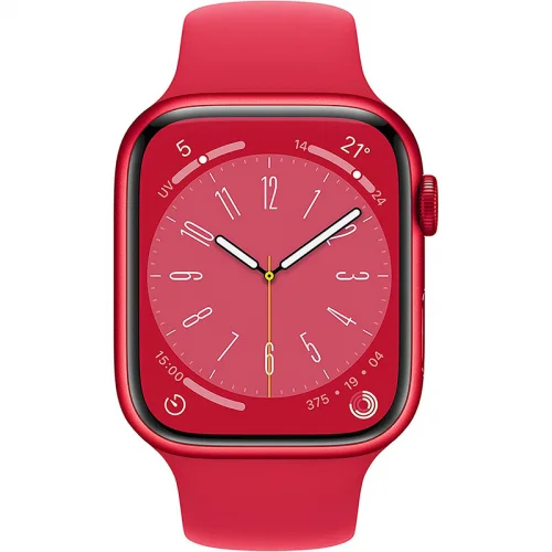 Apple Watch Series 8 Boîtier en Aluminium (41 MM/GPS) - Bracelet sport / (PRODUCT) Rouge Image 2