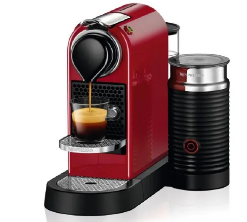 Nespresso Machine à café Original CitiZ & Milk- Rouge Cerise Image 2