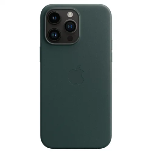 Apple Coque en cuir avec MagSafe pour iPhone 14 Pro Max - Vert forêt Image 2