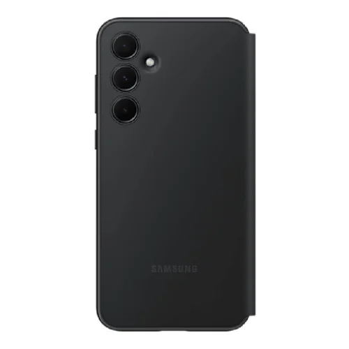 Samsung Étui Smart View avec porte-carte pour Galaxy A35 5G - Noir Image 1