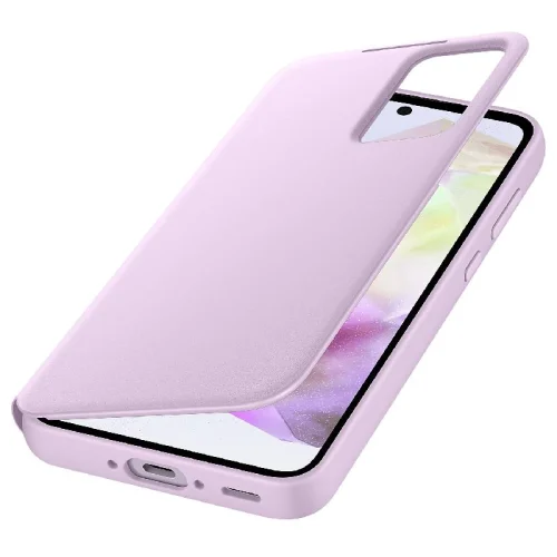 Samsung Étui Smart View avec porte-carte pour Galaxy A35 5G - Lavande Image 1