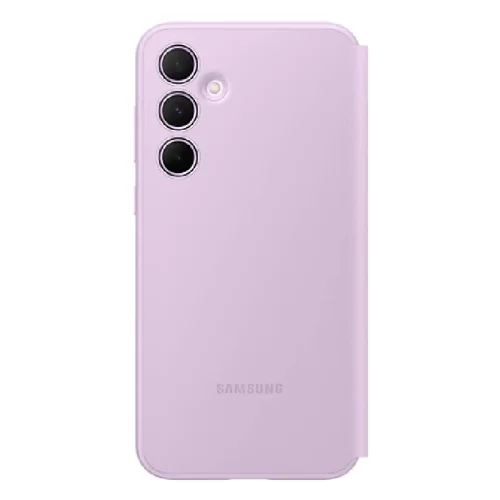 Samsung Étui Smart View avec porte-carte pour Galaxy A35 5G - Lavande Image 4