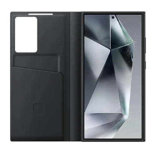Samsung Étui Smart View avec porte-carte pour Galaxy S24 Ultra - Noir Image 4