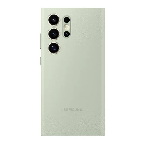 Samsung Étui Smart View avec porte-carte pour Galaxy S24 Ultra - Vert clair Image 1