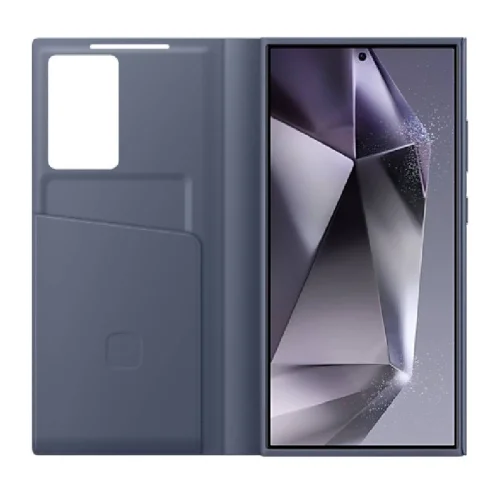 Samsung Étui Smart View avec porte-carte pour Galaxy S24 Ultra - Violet Image 4