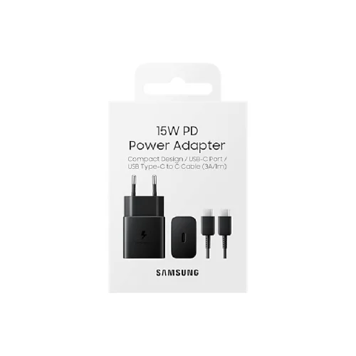 Samsung Chargeur Secteur USB-C Power Delivery 15W ( Avec Câble )- Noir Image 3