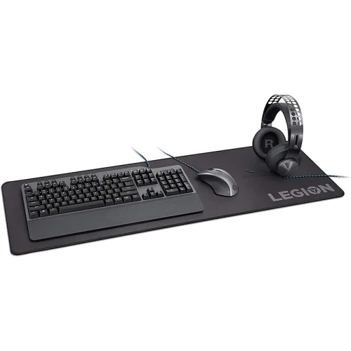 Tapis de souris rapidité XL pour le jeu Lenovo Legion - Noir Image 1