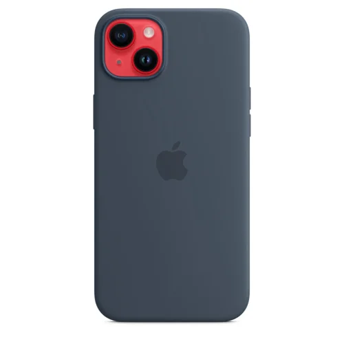 Apple Coque en silicone avec MagSafe pour iPhone 14 Plus - Bleu orage Image 1