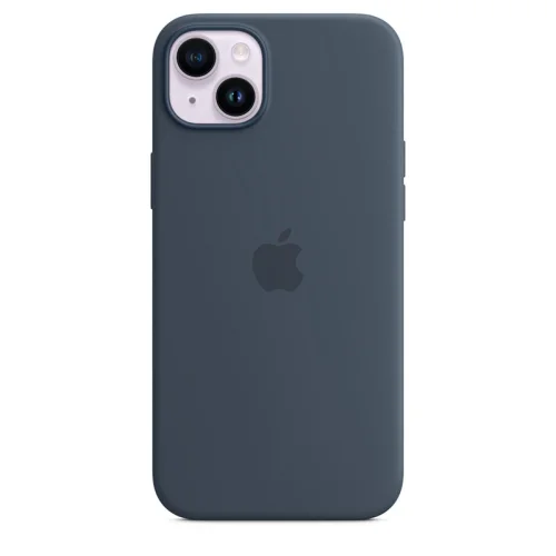 Apple Coque en silicone avec MagSafe pour iPhone 14 Plus - Bleu orage Image 2