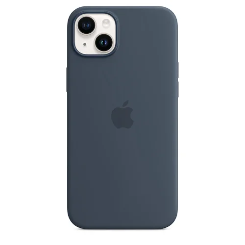 Apple Coque en silicone avec MagSafe pour iPhone 14 Plus - Bleu orage Image 4