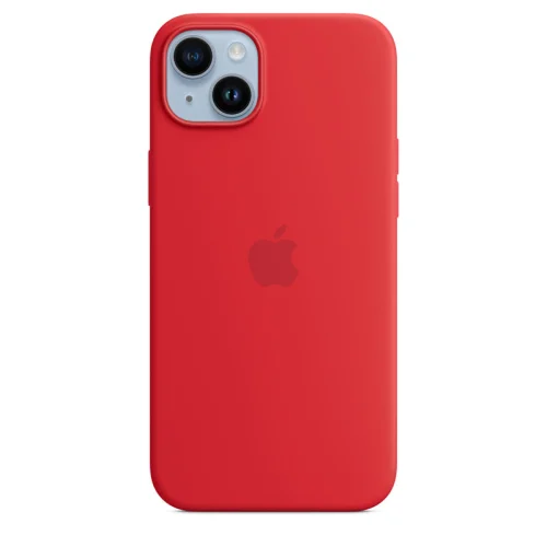 Apple Coque en silicone avec MagSafe pour iPhone 14 Plus - Rouge Image 2