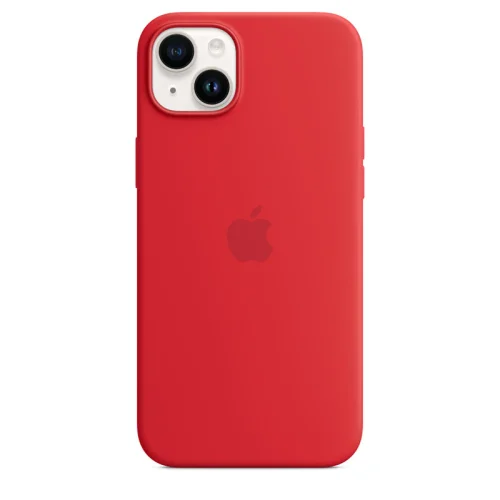 Apple Coque en silicone avec MagSafe pour iPhone 14 Plus - Rouge Image 3