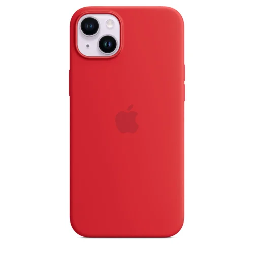 Apple Coque en silicone avec MagSafe pour iPhone 14 Plus - Rouge Image 5