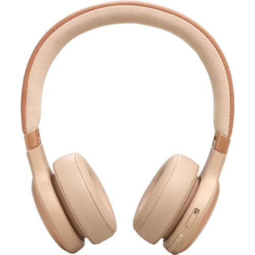 Casque sans fil supra-auriculaire avec Réelle Réduction de Bruit Adaptative JBL Live 670NC - Sandstone Image 3