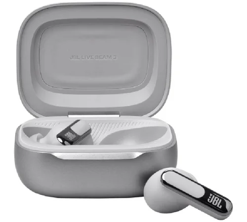 JBL Live Beam 3 - Écouteurs sans fil Bluetooth avec réduction de bruit - Argent Image 3