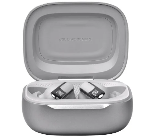  JBL Live Beam 3 - Écouteurs sans fil Bluetooth avec réduction de bruit - Argent Image 6