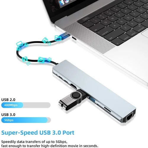Adaptateur multiport USB-C 8 en 1 Image 10