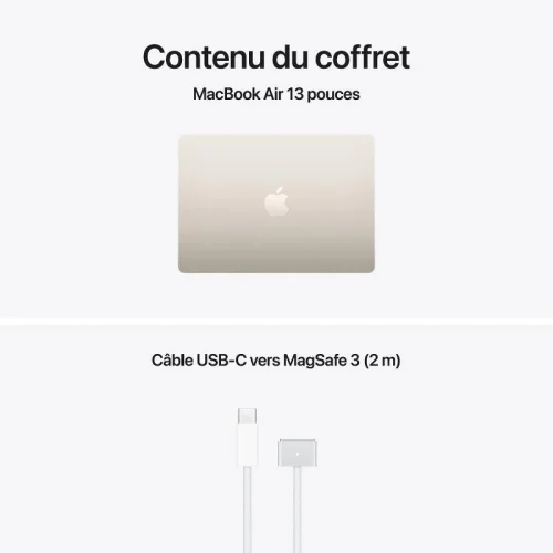 Apple MacBook Air 13\'\' Puce M5 (10CPU/8GPU/16Go/512Go SSD) - Lumière stellaire Image 4