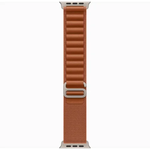 Apple Watch Ultra 3 Boîtier 49 MM Boîtier en titane naturel (49 mm/GPS-Cellular)  - Bracelet Boucle Alpine terracotta / Medium Image 2