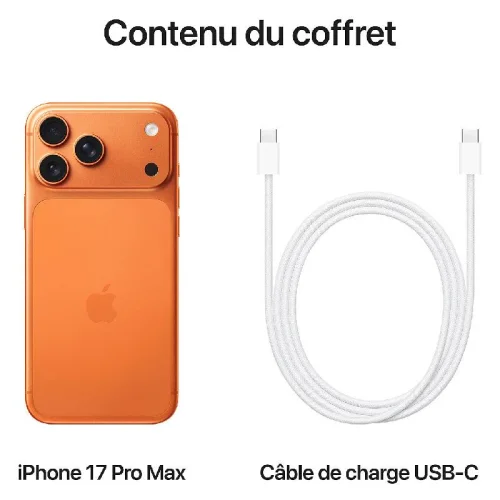Apple iPhone 17 Pro Max (512Go) - Orange cosmique Image 3