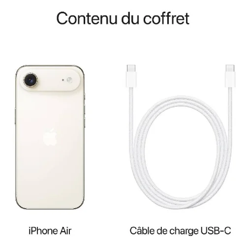 Apple iPhone Air (256Go) - Or clair Image 4