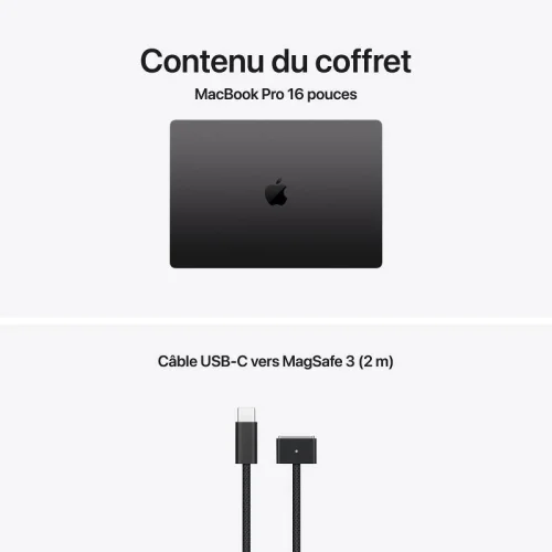 Apple MacBook Pro 16\'\' - Puce M5 Pro (18CPU/20GPU/48Go/1To SSD) - Noir sidéral Image 3