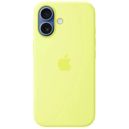 Apple coque en silicone avec MagSafe pour Apple iPhone 17 - Jaune fluo Image 5