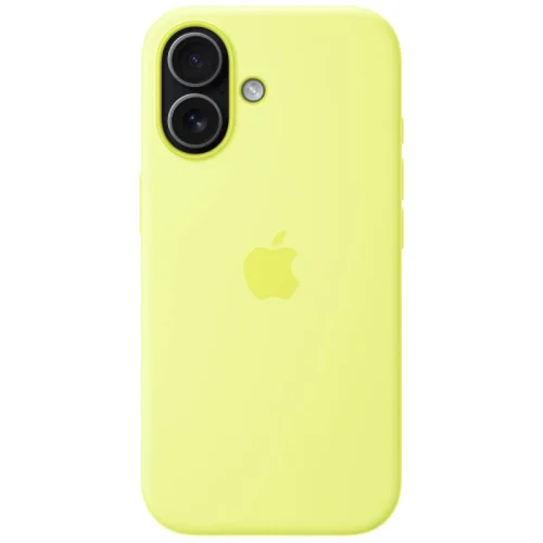 Apple coque en silicone avec MagSafe pour Apple iPhone 17 - Jaune fluo Image 6
