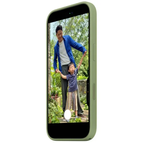 Apple coque en silicone avec MagSafe pour Apple iPhone 17 - Vert ardoise Image 2