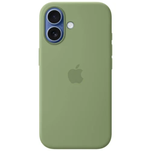Apple coque en silicone avec MagSafe pour Apple iPhone 17 - Vert ardoise Image 3