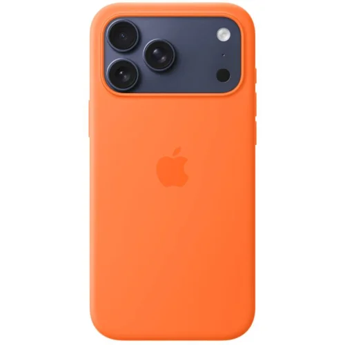 Apple Coque en silicone avec MagSafe pour iPhone 17 Pro Max - Orange Image 1