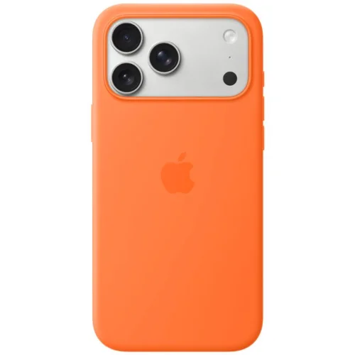 Apple Coque en silicone avec MagSafe pour iPhone 17 Pro Max - Orange Image 2