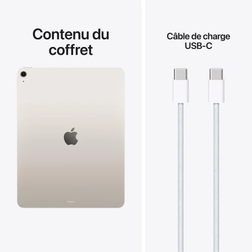 Apple iPad Air 13\'\' Puce M4 - 2026 - (256Go/WIFI)  - Lumière stellaire Image 1