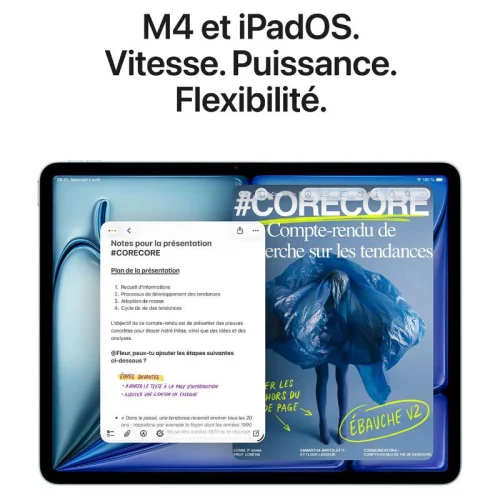 Apple iPad Air 11\'\' Puce M4 - 2026 - (256Go/WIFI-Cellular) - Bleu Image 2