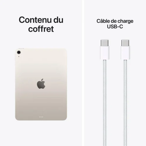 Apple iPad Air 11\'\' Puce M4 - 2026 - (256Go/WIFI-Cellular) - Lumière stellaire Image 4