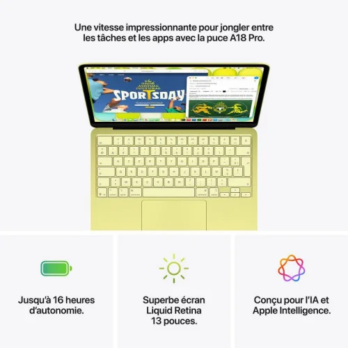 Apple MacBook Neo - Puce A18 PRO (CPU6/GPU5/8Go/512Go SSD) - Indigo Image 1
