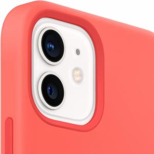 Apple Coque en silicone avec MagSafe pour iPhone 12 | 12 Pro - Rose agrume Image 3