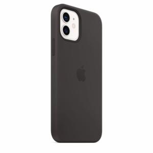 Apple Coque en silicone avec MagSafe pour iPhone 12 | 12 Pro - Noir Image 1