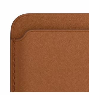 Apple Porte-cartes en cuir avec MagSafe pour iPhone - Havane Image 1