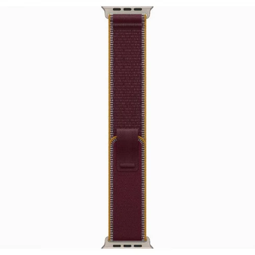 Apple Watch Ultra 4 Boîtier 49 MM en Titane NAturel (GPS + Cellular) Bracelet Boucle Trail - Bordeaux Image 2